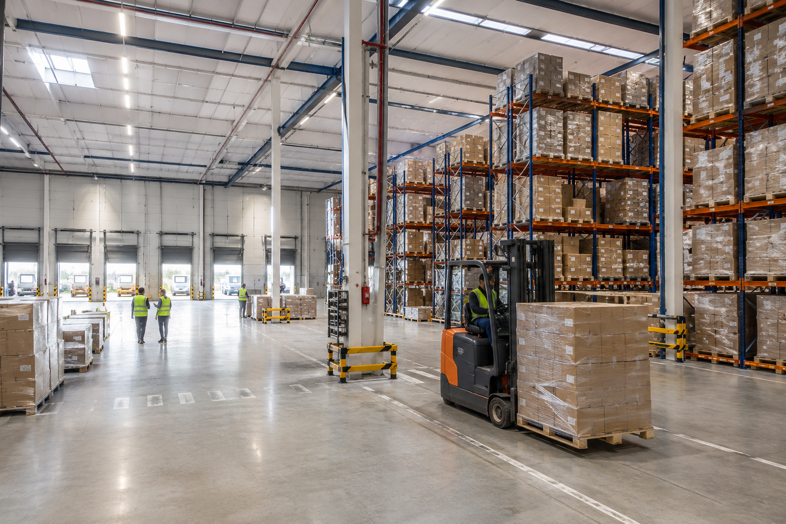 Sintra Logistics Park, interior de armazém com pé-direito amplo